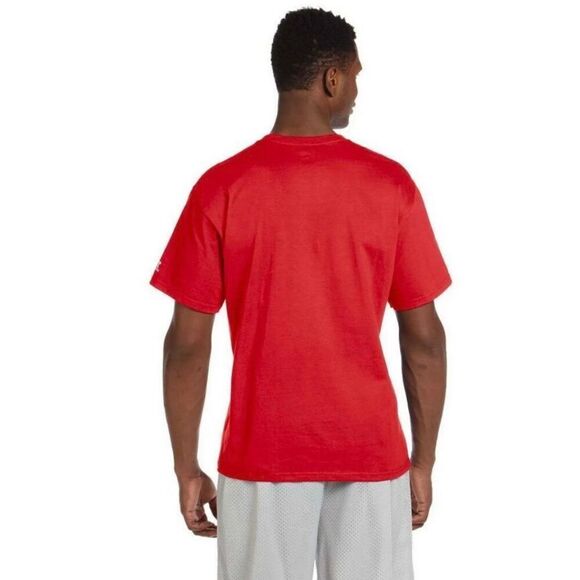 RUSSELL ATHLETIC - M Sz S - NWT Basic Crewneck Tee in True Red/Cotton/Poly Blend - Picture 4 of 15